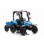 Elektrický traktor Blast s vlečkou - modrá